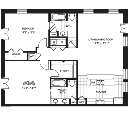 Floorplans - Unit 102